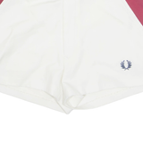 FRED PERRY Womens Sports Shorts Cream 90s M W32