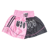 FARABI Muay Thai Womens Sports Shorts Pink Colourblock L W22