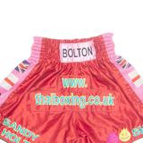 Muay Thai Club Sandy Holt Bolton UK Mens Sports Shorts Red Crazy Pattern M W22