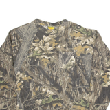 SASKWATCH Mossy Oak Mens T-Shirt Green Long Sleeve 2XL