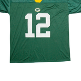 NFL Green Bay Packers Mens Football Shirt Jersey Green USA V-Neck Nylon 2XL