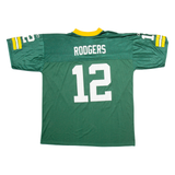 NFL Green Bay Packers Mens Football Shirt Jersey Green USA V-Neck Nylon 2XL