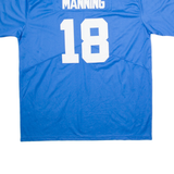 NFL Mens Football Shirt Jersey Blue USA V-Neck Nylon 2XL