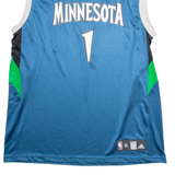 ADIDAS Minnesota Mens Vest Blue Sleeveless USA Nylon XL