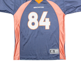 STARTER Broncos Mens Football Shirt Jersey Blue USA V-Neck Nylon L