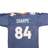 STARTER Broncos Mens Football Shirt Jersey Blue USA V-Neck Nylon L