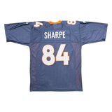 STARTER Broncos Mens Football Shirt Jersey Blue USA V-Neck Nylon L