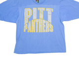 PM Pitt Panthers Mens T-Shirt Blue 3/4 Sleeve USA V-Neck L