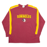 LEE Seminoles Mens T-Shirt Red Long Sleeve USA XL