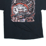 GILDAN Racing Mens T-Shirt Black USA XL