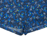 FRENCH CONNECTION Womens Casual Shorts Blue Floral UK 12 W34