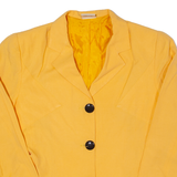 SHARI Womens Blazer Jacket Yellow 90s S