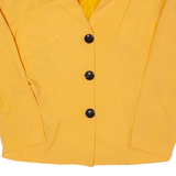 SHARI Womens Blazer Jacket Yellow 90s S