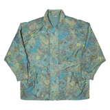 Womens Jacket Green 90s Crazy Pattern XL