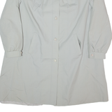 DANNIMAC Womens Trench Coat Grey 90s M