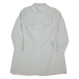 DANNIMAC Womens Trench Coat Grey 90s M