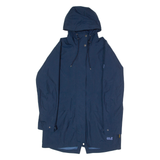 JACK WOLFSKIN Lightweight Womens Parka Jacket Blue Hooded M