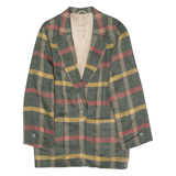 JOSEPH JANARD Womens Blazer Jacket Green Linen Check UK 8
