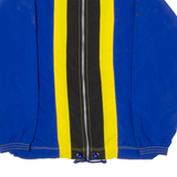 MERCEDES-BENZ Mens Windbreaker Jacket Blue Nylon 90s Striped M