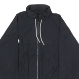 AIR JORDAN Loose Fit Mens Windbreaker Jacket Black Hooded S