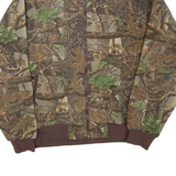 CABELA'S Mens Fleece Jacket Brown 2XL