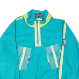 ADIDAS Polarlite 1/4 Zip Mens Fleece Jacket Blue 90s M