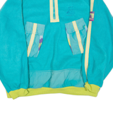 ADIDAS Polarlite 1/4 Zip Mens Fleece Jacket Blue 90s M
