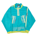ADIDAS Polarlite 1/4 Zip Mens Fleece Jacket Blue 90s M