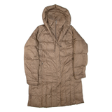 COLUMBIA Womens Puffer Jacket Brown Nylon Hooded M