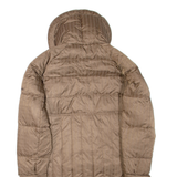 COLUMBIA Womens Puffer Jacket Brown Nylon Hooded M