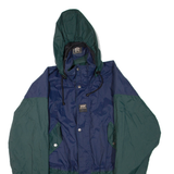 HELLY HANSEN Mens Workwear Jacket Green Nylon Hooded M
