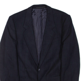 Mens Blazer Jacket Blue Wool M