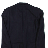 Mens Blazer Jacket Blue Wool M