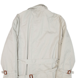 WIND OR RAIN Belted Mens Trench Jacket Cream L