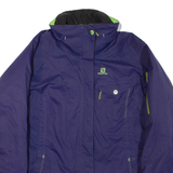 SALOMON Womens Ski Jacket Purple L