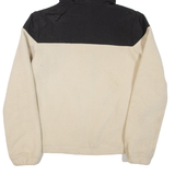 Womens Fleece Jacket Cream Hooded M