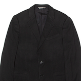 ARMANI COLLEZIONI Mens Blazer Jacket Black Wool M