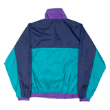 DYNAMITE Womens Shell Jacket Green 90s Colourblock S