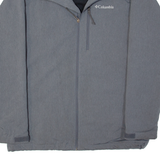 COLUMBIA Fleece Lined Mens Jacket Green L