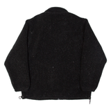 SWISS FREE Womens Fleece Jacket Black 90s L