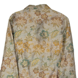 Womens Blazer Jacket Beige 90s Floral M