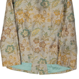 Womens Blazer Jacket Beige 90s Floral M