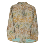 Womens Blazer Jacket Beige 90s Floral M
