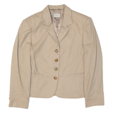 UNITED COLOURS OF BENETTON Womens Blazer Jacket Beige Wool M