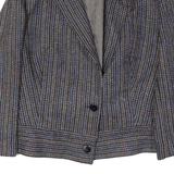 Womens Blazer Jacket Grey Striped S