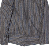 Womens Blazer Jacket Grey Striped S