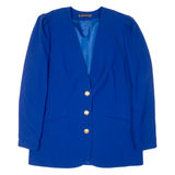 HARDOB Womens Blazer Jacket Blue Wool UK 14