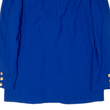 HARDOB Womens Blazer Jacket Blue Wool UK 14