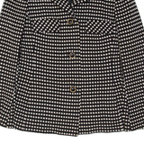Womens Blazer Jacket Black Check M