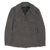 Womens Blazer Jacket Black Check M